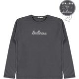 Civil Girls Civil Kız Çocuk Ballerina Baskılı Sweatshirt | Okul Kreş ve Günlük Kullanım - Gri - Mor - Antrasit - 11 - 12 Yaş