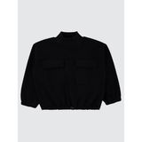 Civil Girls Civil Kız Çocuk Cepli Sweatshirt | 3 İp Uzun Kol Bisiklet Yaka | Okul Kreş ve Günlük Kullanım - Siyah - 12 - 13 Yaş - 19-Siyah