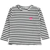 Civil Girls Civil Kız Çocuk Çizgili Sweatshirt | Jakarlı Süprem Uzun Kol | Okul Kreş ve Günlük Kullanım - Ekru - Ekru-ER33 - 5 - 6 Yaş