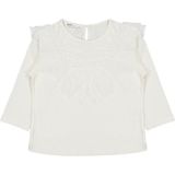 Civil Girls Civil Kız Çocuk Ekru Tül Fırfırlı Sweatshirt 2-5 Yaş Truvakar Kol Regular Fit - 4 - 5 Yaş