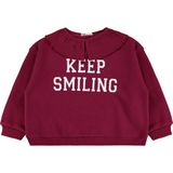 Civil Girls Civil Kız Çocuk Kaşkorse Yakalı Sweatshirt | 3 Ip Uzun Kol Bebe Yaka | Okul Kreş ve Günlük Kullanım - Bordo - Gri - Bordo - 7 - 8 Yaş