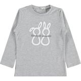 Civil Girls Civil Kız Çocuk Tavşan Baskılı Sweatshirt | Likralı Süprem Şardonlu | Okul Kreş ve Günlük Kullanım - Gri - Haki - Gri Melanj - 3 - 4 Yaş