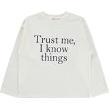 Civil Girls Civil Kız Çocuk Trust Baskılı Sweatshirt | Likralı Süprem Şardonlu | Okul Kreş ve Günlük Kullanım - Beyaz - 01-Beyaz - 12 - 13 Yaş