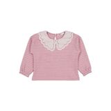 Civil Girls Çizgili 2-5 Yaş Sweatshirt - Pembe, 3-4 Yaş, 19330J45225W1, Gül Kurusu, kız-çocuk