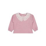 Civil Girls Çizgili 2-5 Yaş Sweatshirt - Pembe, 4-5 Yaş, 19330J45225W1, Gül Kurusu, kız-çocuk