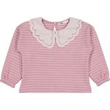Civil Girls Çizgili 2-5 Yaş Sweatshirt - Pembe 4-5 Yaş - Gül Kurusu - Mint - 4 - 5 Yaş
