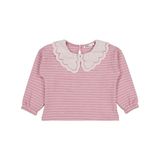 Civil Girls Çizgili 2-5 Yaş Sweatshirt - Pembe 4-5 Yaş