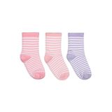 Civil Girls Çizgili 3'Lü Kız Soket Çorap 10-11 Yaş, 10-11 Yaş, 09E07414825S1, Standart, kız-çocuk