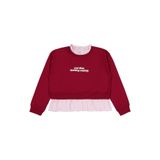 Civil Girls Cool Vibes Baskılı 10-13 Yaş Sweatshirt -, 12-13 Yaş, 19330J51825W1, Bordo, kız-çocuk