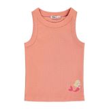 Civil Girls Denizkızı Baskılı Crop Atlet 6-9 Yaş Tişört - Pudra