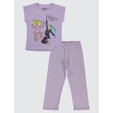 Civil Girls Dijital Lavanta Kız Çocuk Pijama Takımı