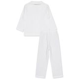 Civil Girls Düz 2-5 Yaş Pijama Takımı - Ekru 4-5 Yaş