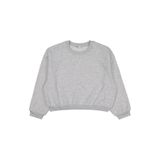 Civil Girls Düz Sweatshirt Gri, 10-11 Yaş, 19330J14925W2-KRJ-10, Kar Melanj, kız-çocuk