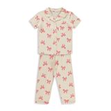 Civil Girls Fiyonk Desenli 10-13 Yaş Pijama Takımı - Fil Dişi