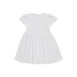 Civil Girls Fiyonklu Kız Çocuk Elbise, Beyaz, 8-9 Yaş