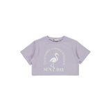 Civil Girls Flamingo Baskılı Kız Çocuk Tişört, 4-5 Yaş, 1895075125S1-LLA-4, Lila, Kız Çocuklar