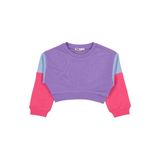 Civil Girls Good Vibes Only Baskılı Kız Çocuk Sweatshirt, 2-3 Yaş, 19330J48125W1, Mor, kız-çocuk