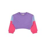 Civil Girls Good Vibes Only Baskılı Kız Çocuk Sweatshirt, 4-5 Yaş, 19330J48125W1, Mor, kız-çocuk
