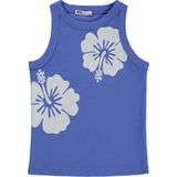 Civil Girls Hibiskus Çiçek Baskılı Askılı 10-13 Yaş Tişört - Mavi - Koyu Mavi - 12 - 13 Yaş