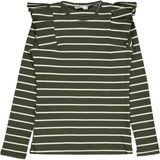 Civil Girls İnce Çizgili 10-13 Yaş Sweatshirt - Haki 13-14 Yaş