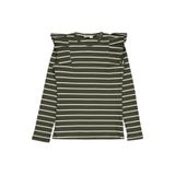 Civil Girls İnce Çizgili Kız Çocuk Sweatshirt, 10-11 Yaş, 19330J50025W1, Haki, kız-çocuk