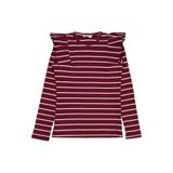 Civil Girls İnce Çizgili Kız Çocuk Sweatshirt Bordo, 11-12 Yaş, 19330J50025W1, Koyu Bordo, kız-çocuk