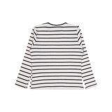 Civil Girls Kalın Çizgili 10-13 Yaş Sweatshirt - Ekru 13-14 Yaş
