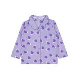 Civil Girls Kalp Desenli 10-13 Yaş Pijama Takımı - Lila 11-12 Yaş
