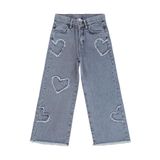 Civil Girls Kalpli 6-9 Yaş Pantolon Kot - Mavi, 7-8 Yaş, Y2D68652226S1, Buz Mavi, Kız çocuk