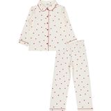 Civil Girls Kalpli 6-9 Yaş Pijama Takımı - Ekru 9-10 Yaş