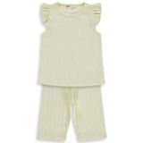 Civil Girls Kaprili 2-5 Yaş Pijama Takımı - Sarı