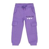 Civil Girls Kargo Cepli 2-5 Yaş Eşofman Altı - Lila 4-5 Yaş, 2-3 Yaş, 42L70172125W1, Mor, Kız Çocuklar