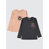 Civil Girls Kız Çocuk 2'li Sweatshirt 5-13 Yaş Antrasit - 7 - 8 Yaş