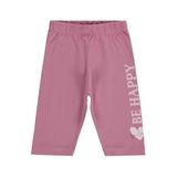 Civil Girls Kız Çocuk Be Happy Baskılı Tayt, 3-4 Yaş, V7A49612126S1, Kozmetik Pembe, kız-çocuk