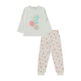 Civil Girls Kız Çocuk Deniz Kabuğu Desenli Pijama Takımı 9-10 Yaş, 8-9 Yaş, 22330452226S1, Beyaz, kız-çocuk