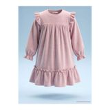 Civil Girls Kız Çocuk Elbise Pembe, 2-3 Yaş, 26330J54625W1, Açık Gül Kurusu, Kız Çocuklar
