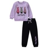 Civil Girls Kız Çocuk Eşofman Takımı 2-5 Yaş Lila-5-6 Yaş