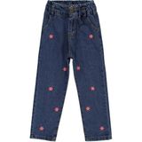 Civil Girls Kız Çocuk Kot Pantolon 6-9 Yaş Mavi Boru Paça Pamuklu Günlük Model - 8 - 9 Yaş