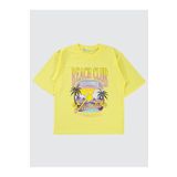 Civil Girls Kız Çocuk Oversize Tişört 10-13 Yaş Sarı