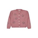 Civil Girls Kız Çocuk Pullu Yıldız Nakışlı Hırka, 6-7 Yaş, 39U53355225W2, Pembe, Kız Çocuklar