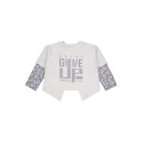 Civil Girls Leopar Sweatshirt, 10-11 Yaş, 19330J11125W3-BYZ-10, Beyaz, kız-çocuk