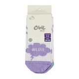Civil Girls Motto 3'lü Kız Çocuk Patik Çorap 12-13 Yaş, 12-13 Yaş, D4E07503425S1, Standart, kız-çocuk