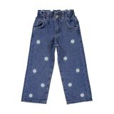 Civil Girls Papatya Nakışlı 2-5 Yaş Pantolon -, 5-6 Yaş, 20D68051126S1, Mavi, Kız Çocuklar