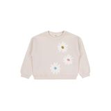 Civil Girls Papatya Nakışlı 6-9 Yaş Sweatshirt - Bej, 7-8 Yaş, 19330J45625W2, Taş Rengi, kız-çocuk