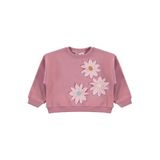 Civil Girls Papatya Nakışlı Kız Çocuk Sweatshirt, 2-3 Yaş, 19330J45625W1, Gül Kurusu, kız-çocuk