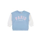 Civil Girls Paris Baskılı 2-5 Yaş Sweatshirt -, 2-3 Yaş, 19973214525W1, Mavi, kız-çocuk