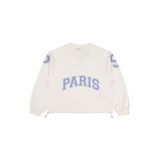 Civil Girls Paris Baskılı Kız Çocuk Sweatshirt, 11-12 Yaş, 19330J50225W1, Ekru, kız-çocuk