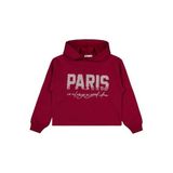 Civil Girls Paris Baskılı Kız Çocuk Sweatshirt, 13-14 Yaş, 19330J51225W1, Bordo, kız-çocuk