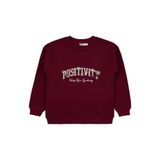 Civil Girls Possitive Baskılı 6-9 Yaş Sweatshirt -, 6-7 Yaş, 19K34228225W1, Bordo, kız-çocuk