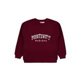 Civil Girls Possitive Baskılı 6-9 Yaş Sweatshirt -, 7-8 Yaş, 19K34228225W1, Bordo, kız-çocuk